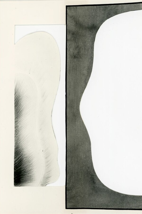 Jan Berdyszak, Coexistenzen III, 1971, tempera acrilic papier 76x56